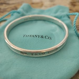 Vintage Tiffany & Co. 925 Sterling Silver 1837 Bangle